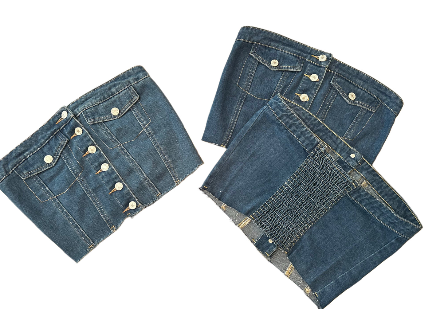 denim tube top