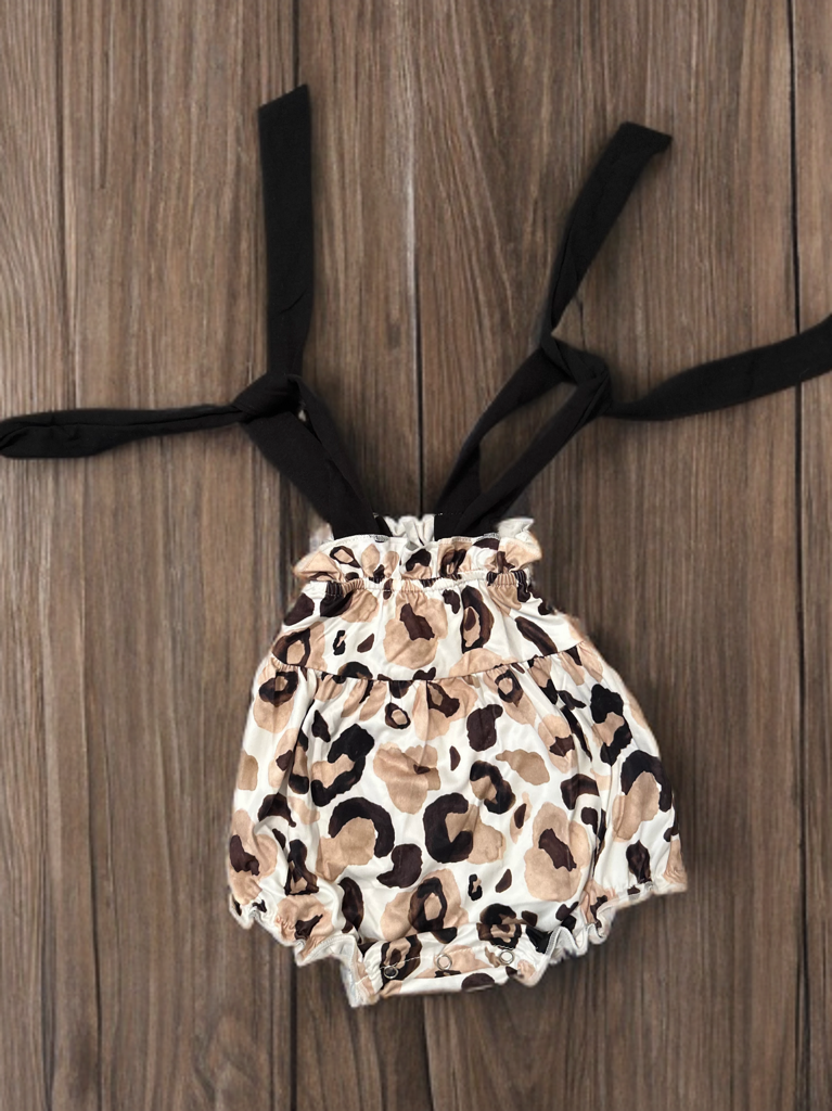 leopard romper