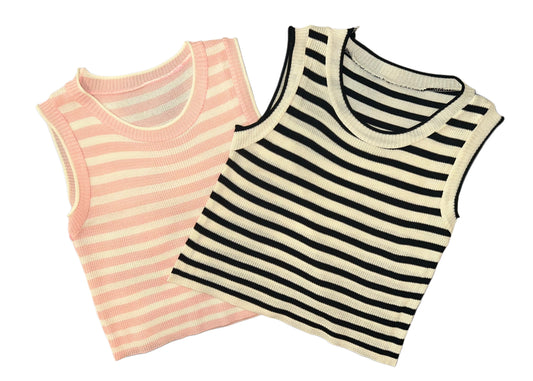 chic stripped muscle shirt